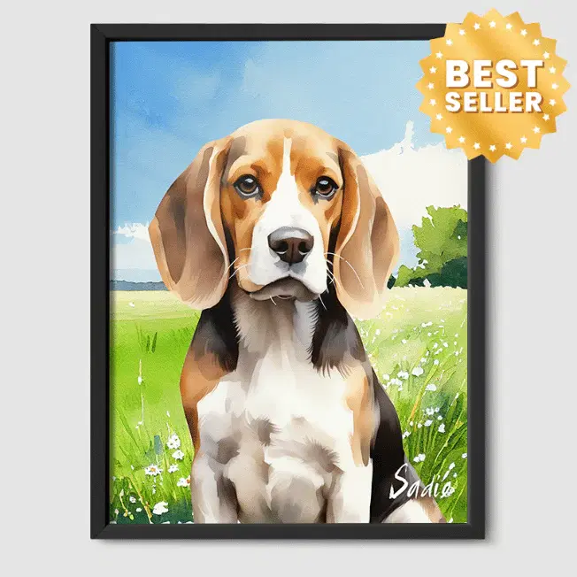 Watercolor Pet Portrait Example